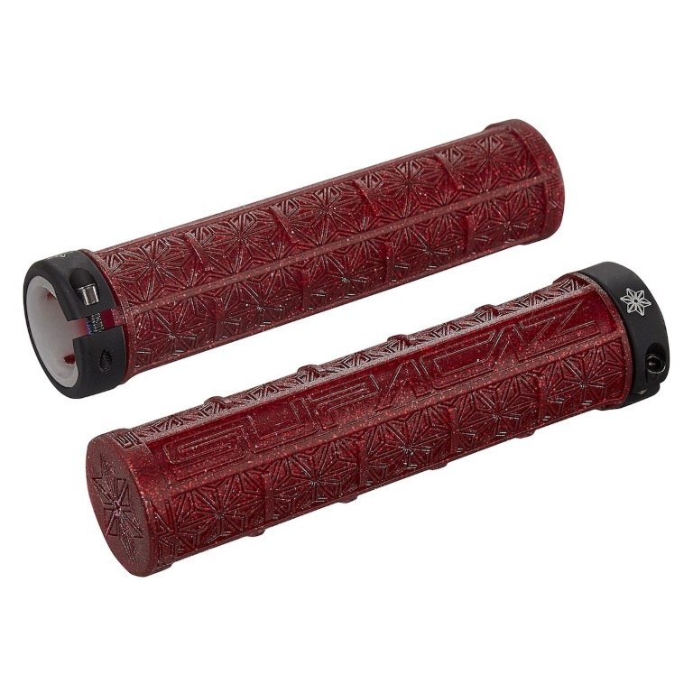 Poignées De Vélo SUPACAZ Grizips - Verrouillables - Diamètre 32 Mm - Vert Fluo