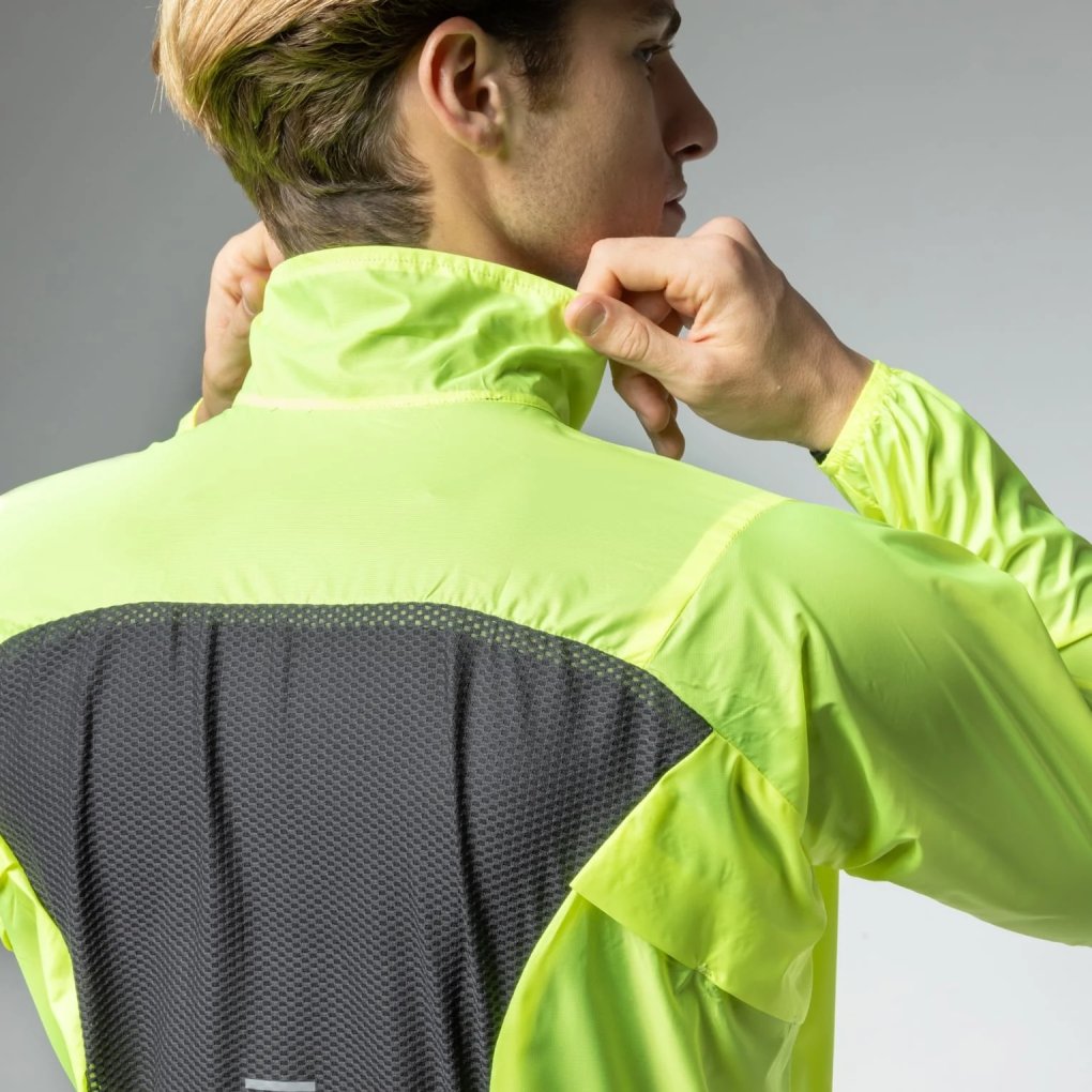 Veste De Cyclisme Ale Windfront Jaune Fluo - Homme - NEUVE Avec étiquettes - Italie