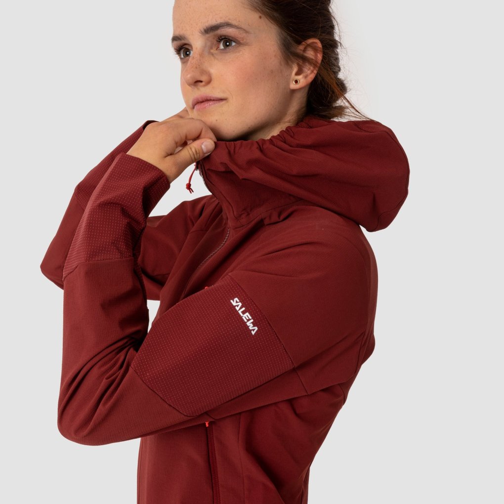 Salewa Agner Durastretch Softshell Jacket Women syrah 1570