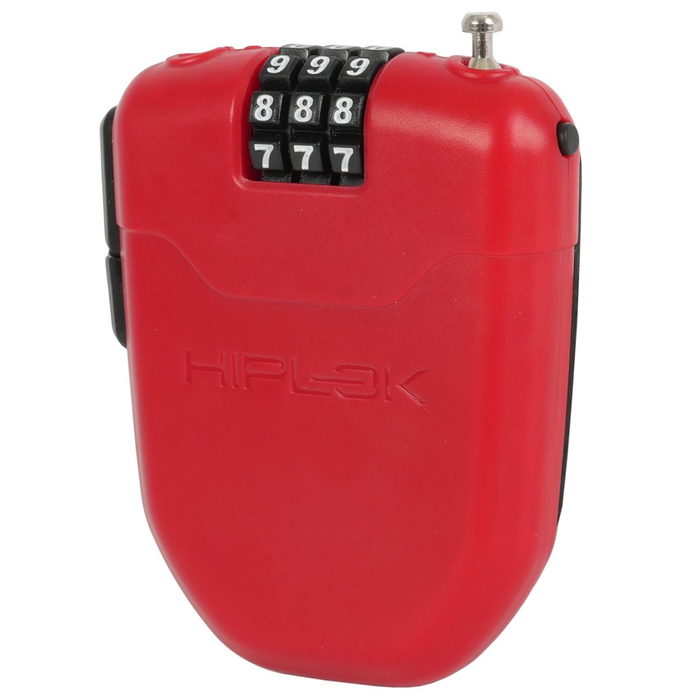 Hiplok DX PLUS Fork Padlock Cable Lock Unisex, ALL BLACK, Locking Area: 15 cm x 8.5 cm