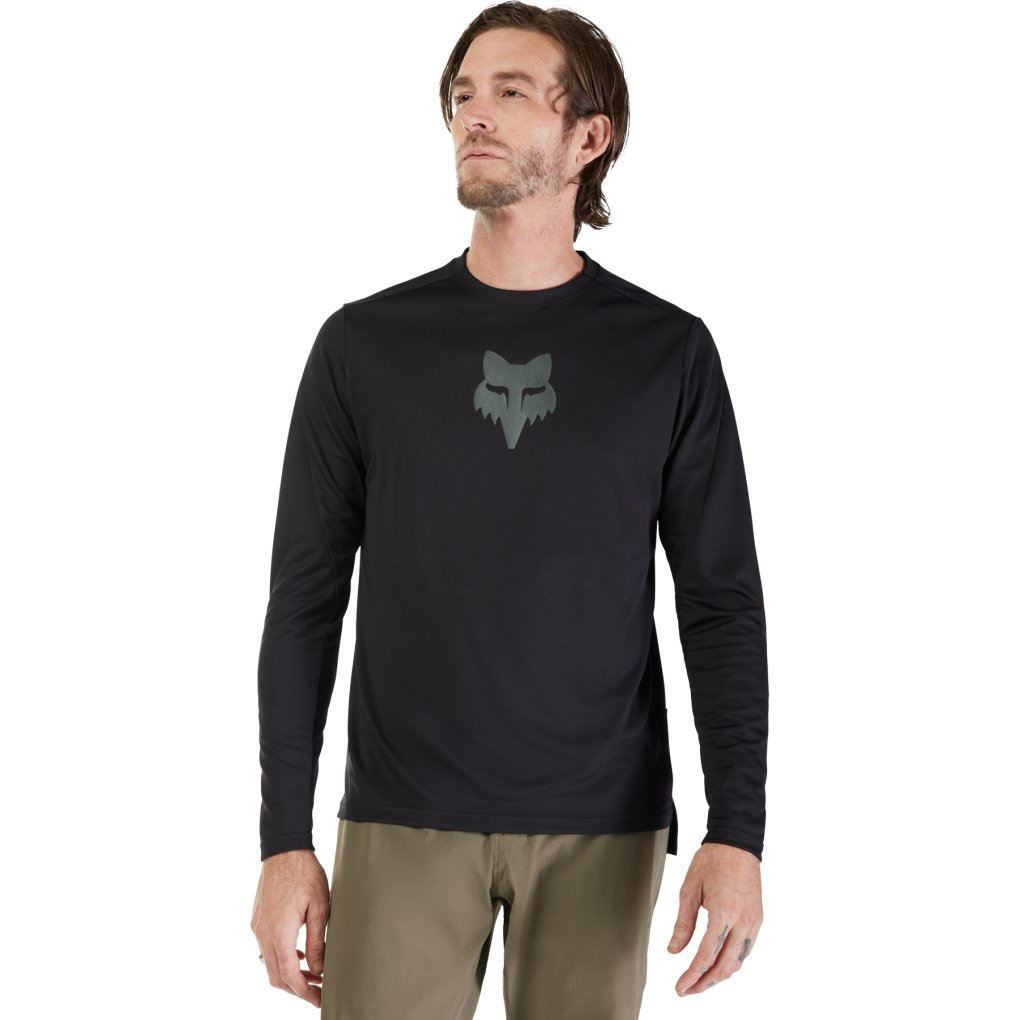 FOX Ranger Longsleeve MTB Jersey Men Fox Head black