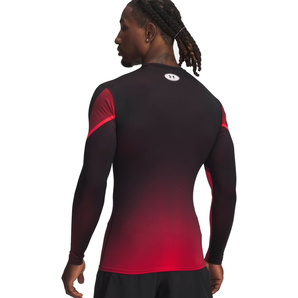 Under Armour HeatGear® Sublimated Crew Long Sleeve Shirt Men - Red