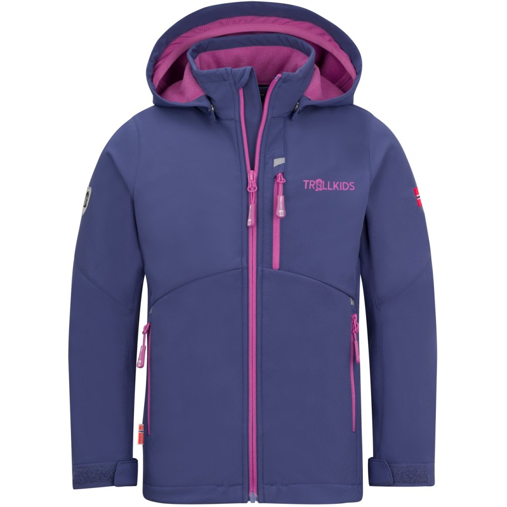 Trollkids Balestrand Jacket Girls Violet Blue/Mallow Pink BIKE24