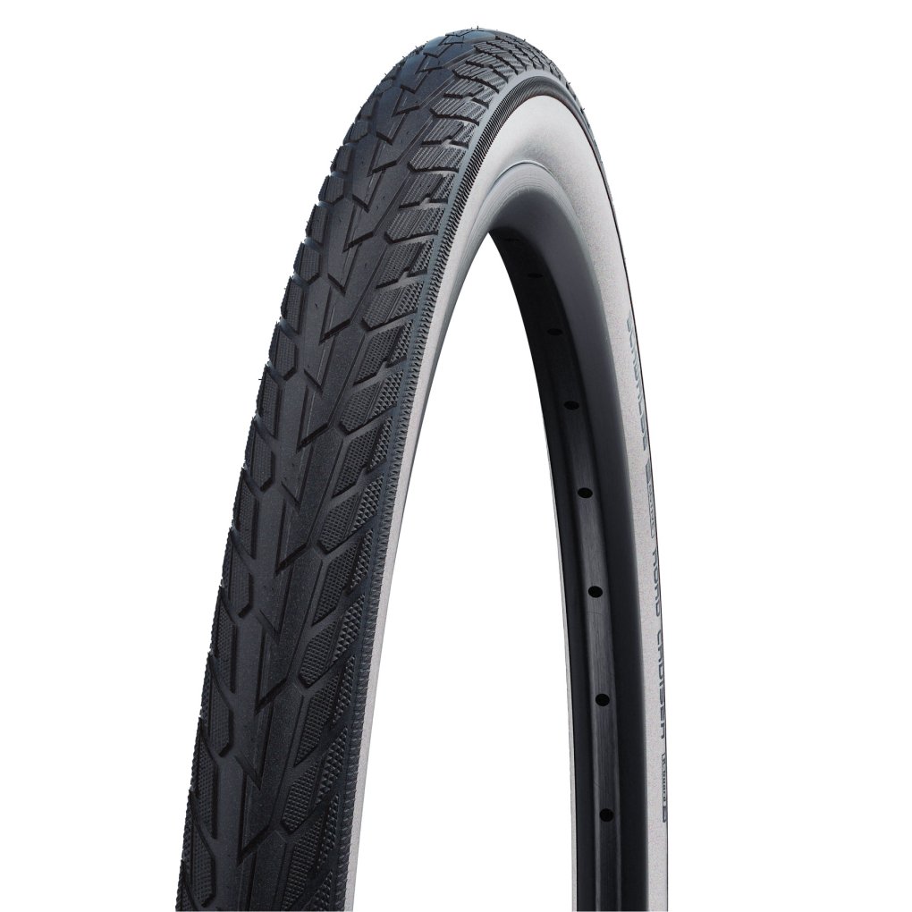 Set Schwalbe RoadCruiser 28x1,25 + Camera D'Aria 32-622 – Pneumatici Da Città Nero/Bianco