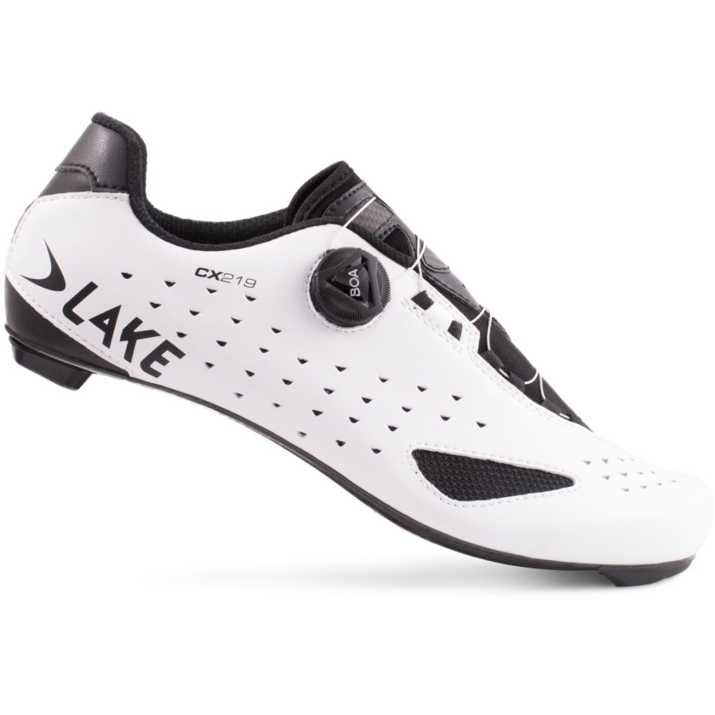 Lake Scarpe Bici da Corsa Uomo CX219 bianco/nero
