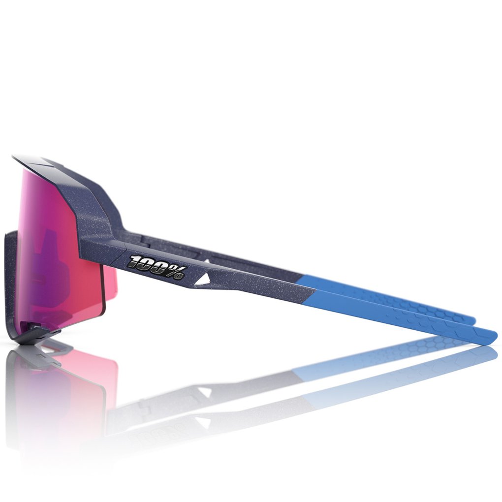 100% Slendale Glasses - Matte Chalk - Purple Multilayer Mirror