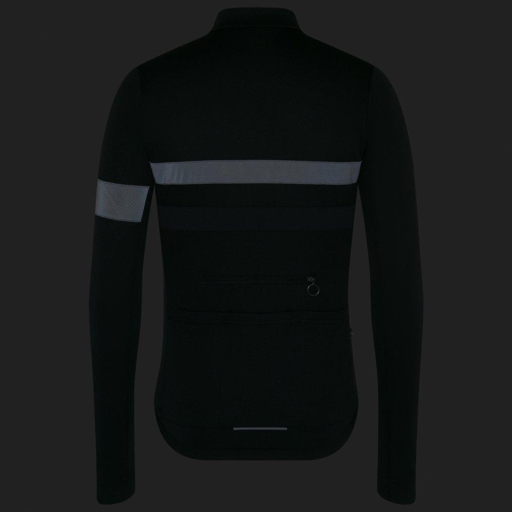 Rapha Brevet Long Sleeve Jersey Men - black/black | BIKE24