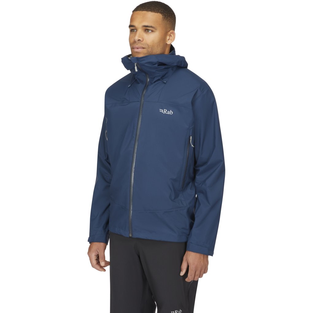 Rab Downpour Plus Jacket Men tempest blue BIKE24