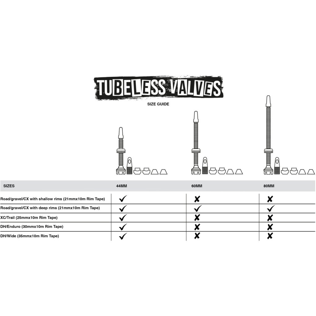 Lot De 2 Valves Presta Tubeless F Fityle – 55 Mm, Alu, Bouchons 2 En 1 – Pour VTT Et Vélo De Route – Orange