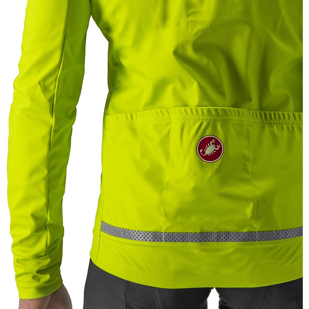 Castelli Go Jacket Men - electric lime/black 383 | BIKE24