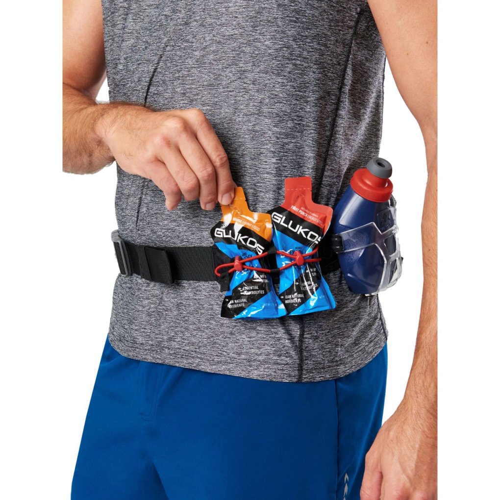 Nathan Sports TrailMix Plus Hydration Belt Black/Ribbon Red