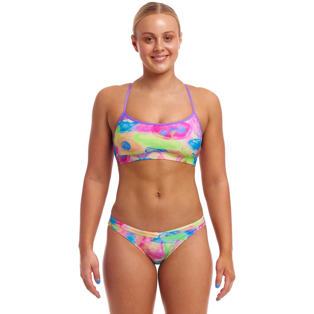 ファッションボニータ Funkita Swim Crop Eco Bikini Top Women - Sweet Sting | BIKE24