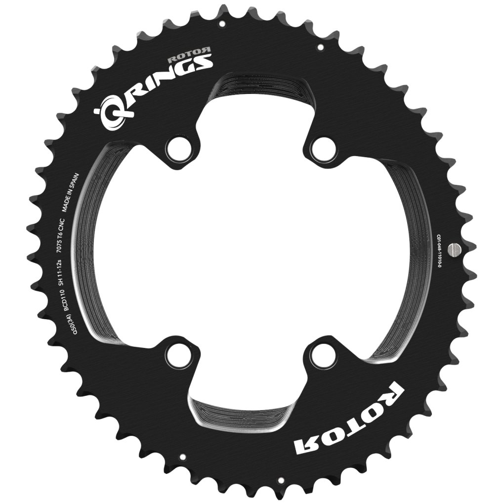 パーツ AERO Q RING BCD110x4 56T Rotor R-Ring Chainring - BCD 110X4 | AERO | Round - Outer