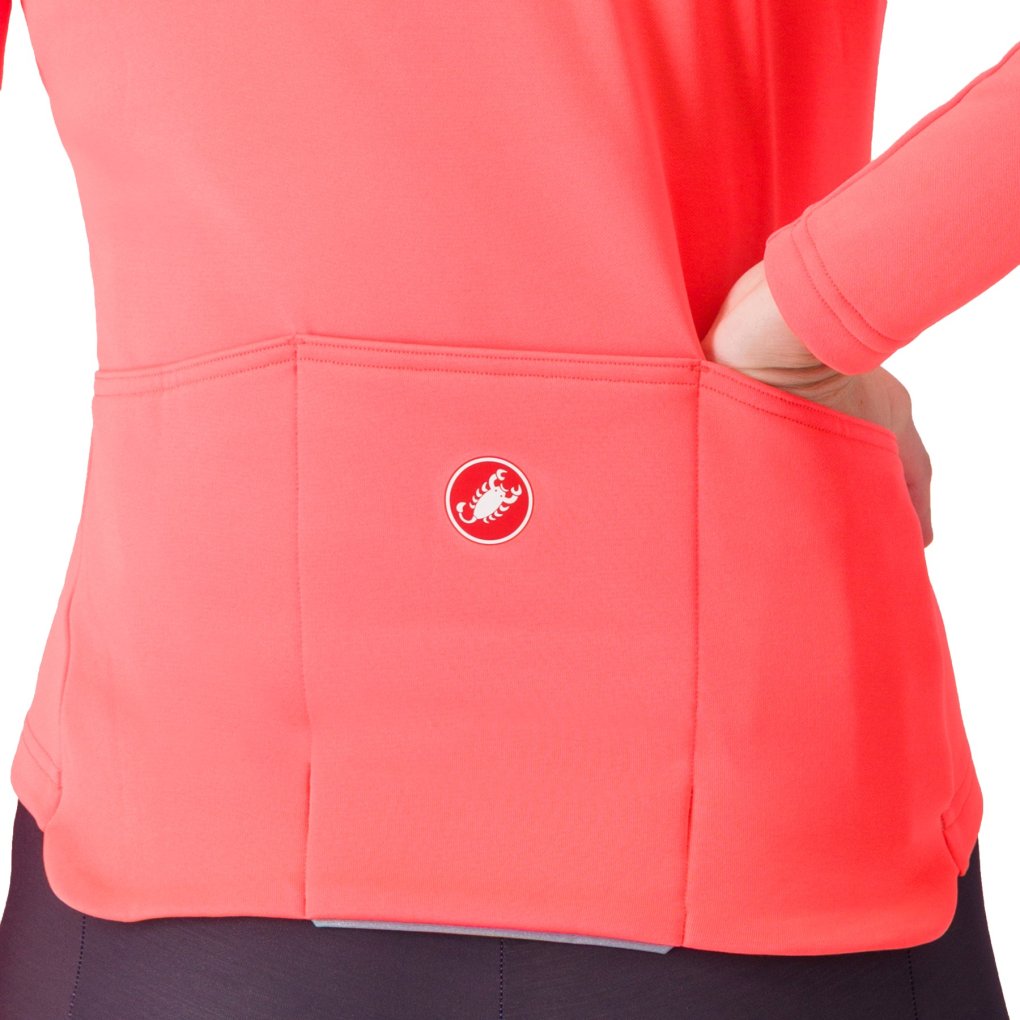Castelli Sinergia 2 Full Zip Fietsshirt met Lange Mouwen Dames