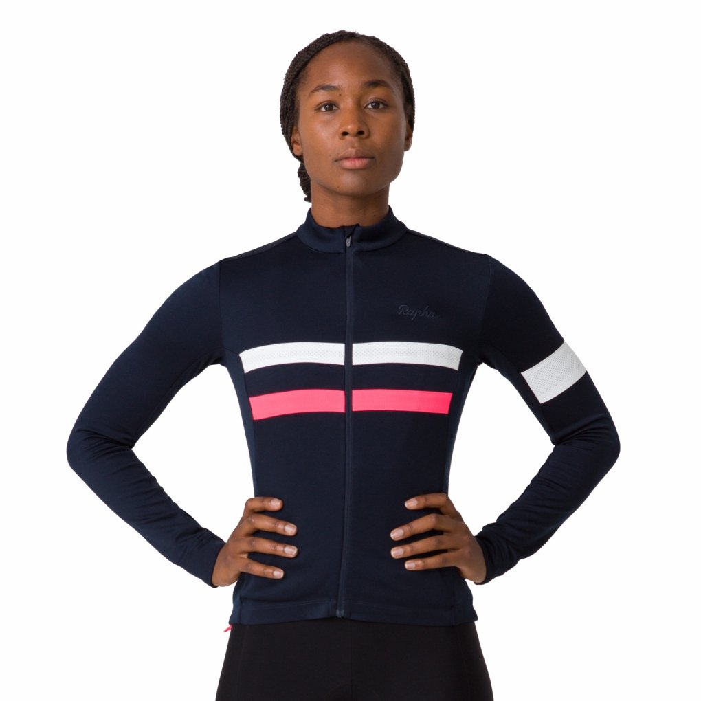 ウェア Rapha WOMEN'S BREVET WINDBLOCK JERSEY Women's Brevet Long Sleeve Windstopper Jersey | Rapha