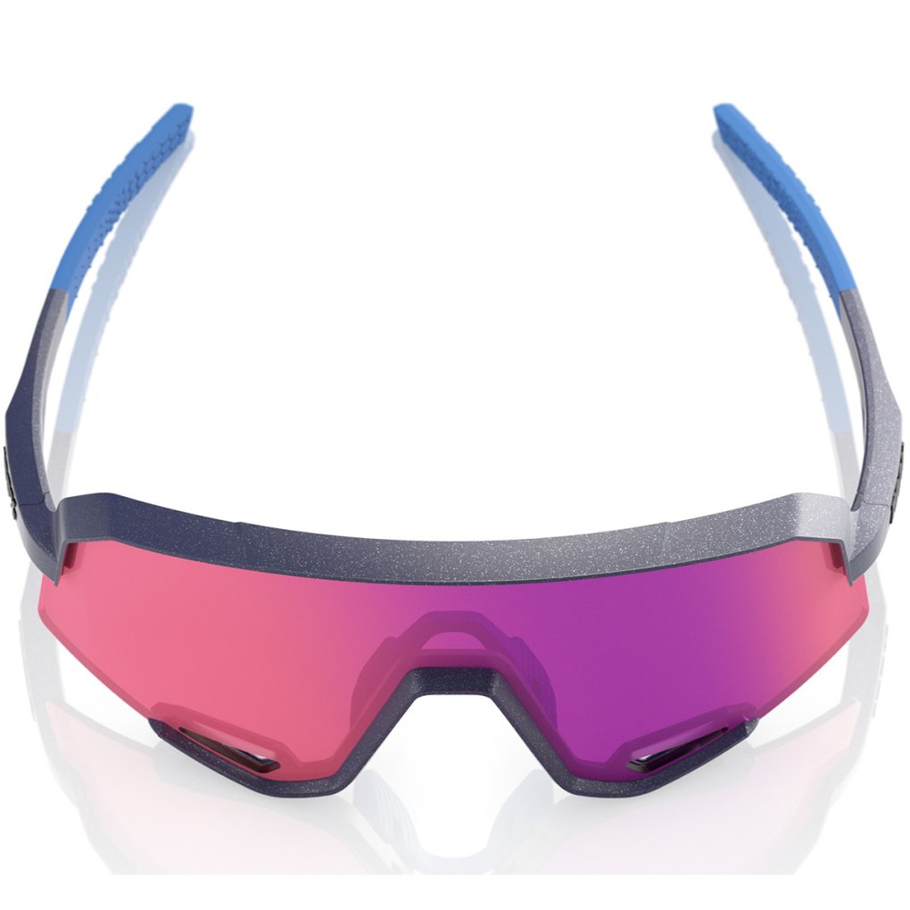 100% Slendale Glasses - Satin Storm Metallic - Purple Mirror | BIKE24