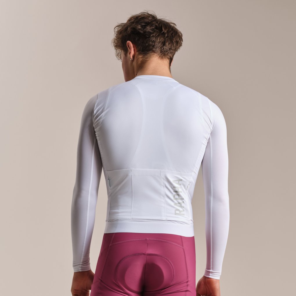 Rapha Pro Team Lightweight Long Sleeve Jersey Men - white/silver