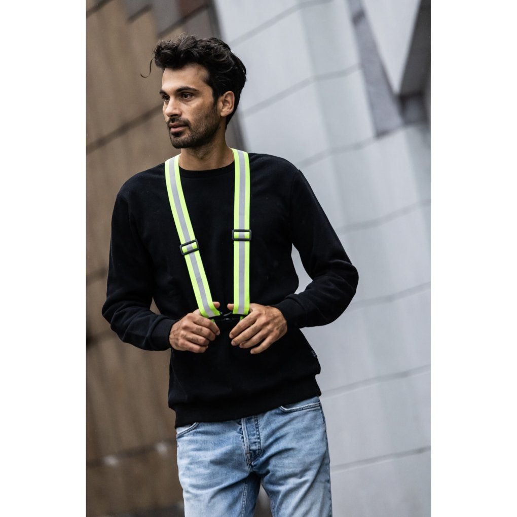 WOWOW Wrap It-Yellow Copri Zaino Riflettente E Impermeabile - Giallo Fluorescente, Sicurezza In Bici E A Piedi - 6