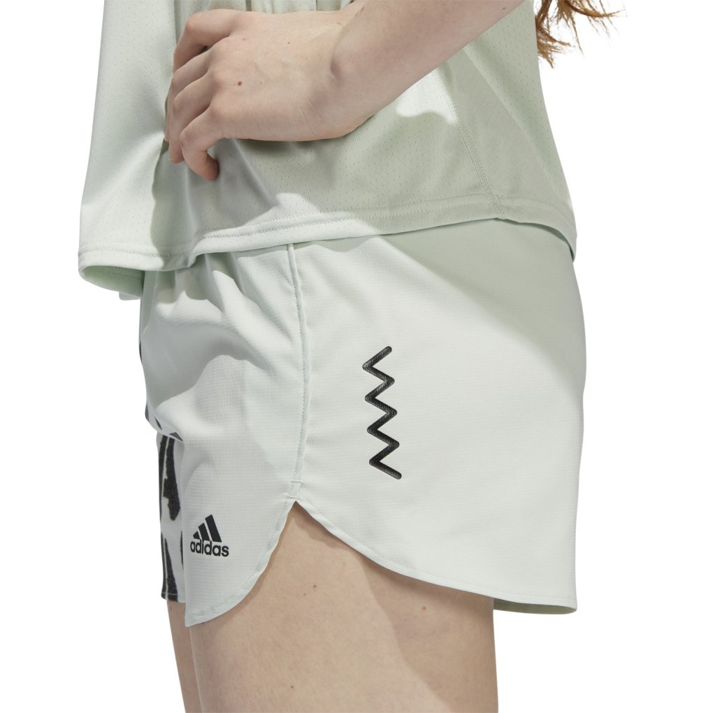 adidas Run Fast Inner Briefs Running Shorts Women linen green HA4293