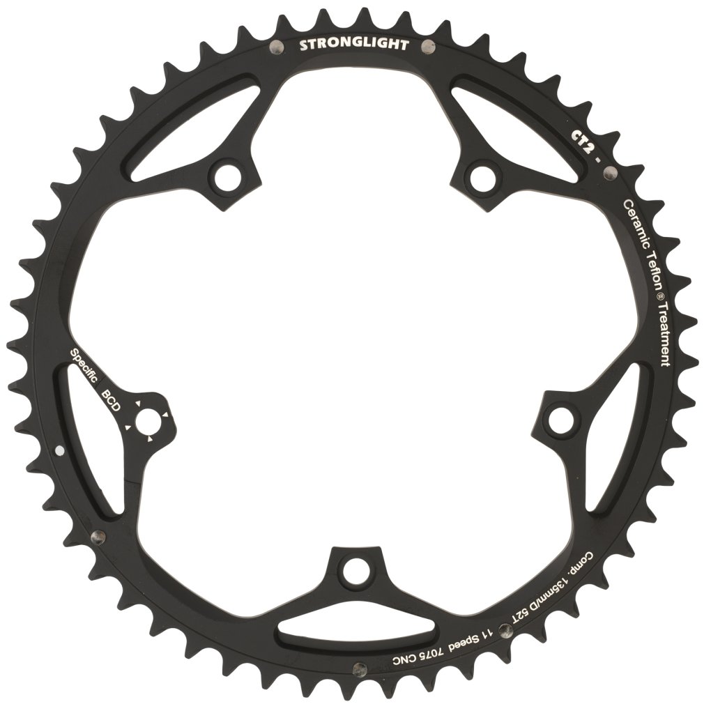 thumbnail image 2 of Stronglight Dural 5083 39T Inner Chainring – Campagnolo 9/10 Speed, 135mm BCD 2 of 3