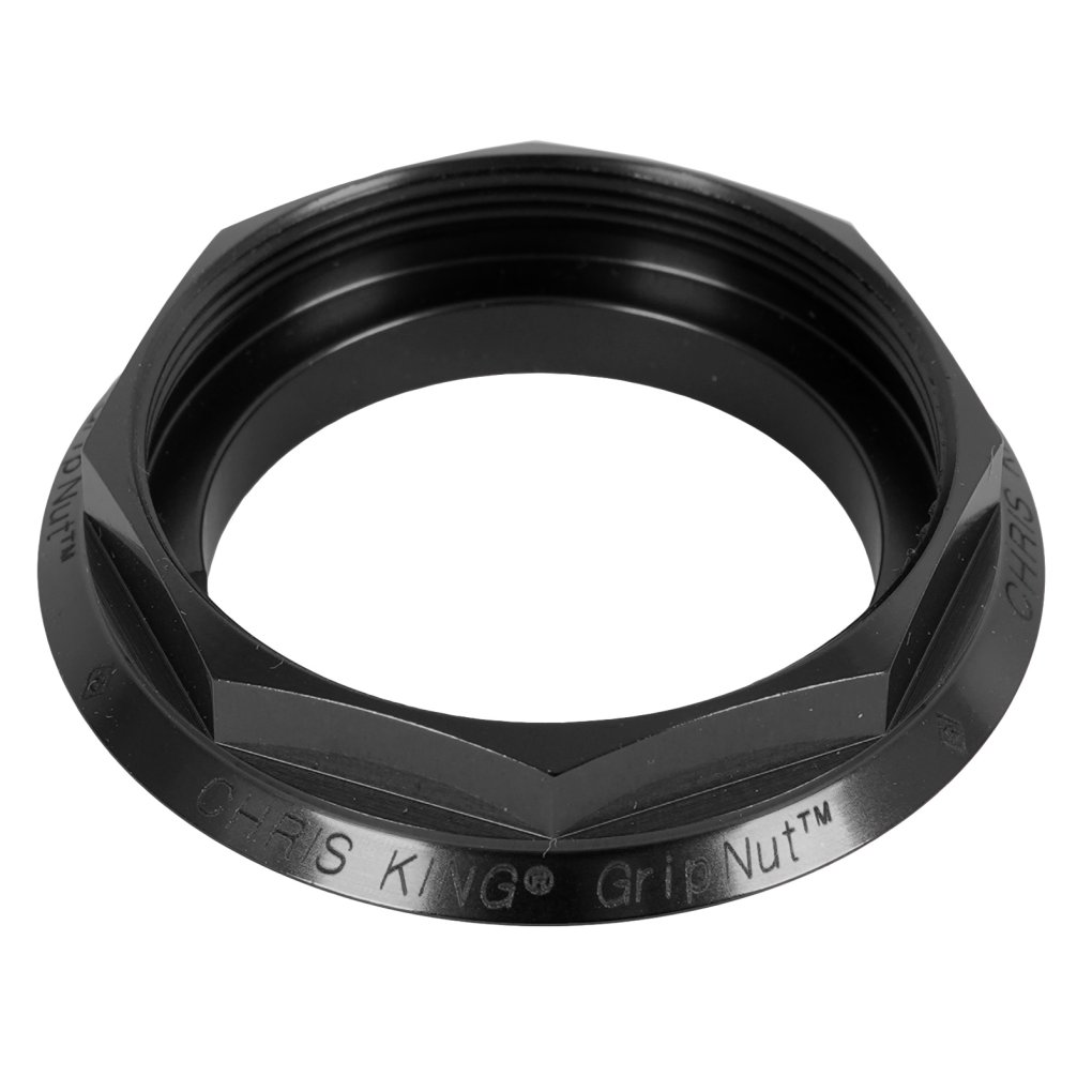 【廃盤】CHRIS KING gripnut headset black Chris King GripNut Headset Adjusting Ring - 1 1/8