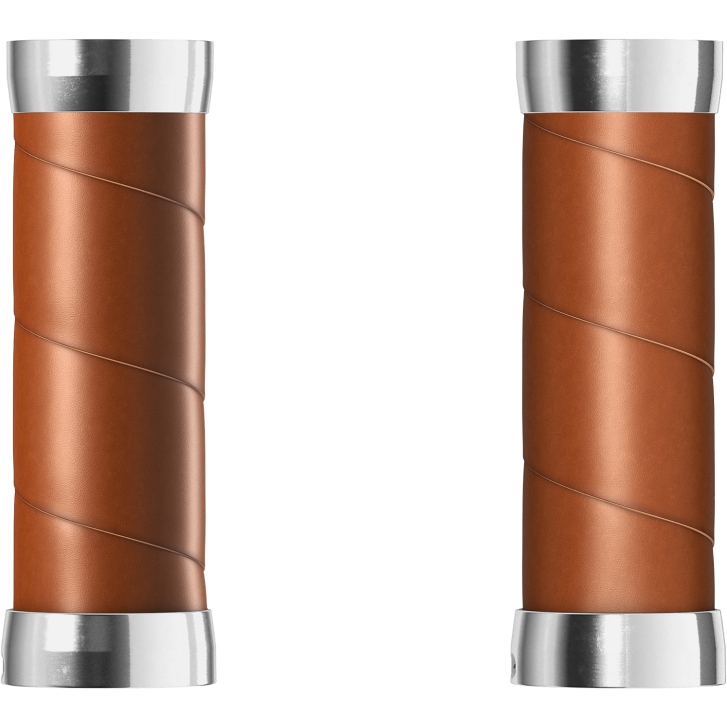 Brooks Slender Leather Grips for Twist Shifter - 130/100mm - dark