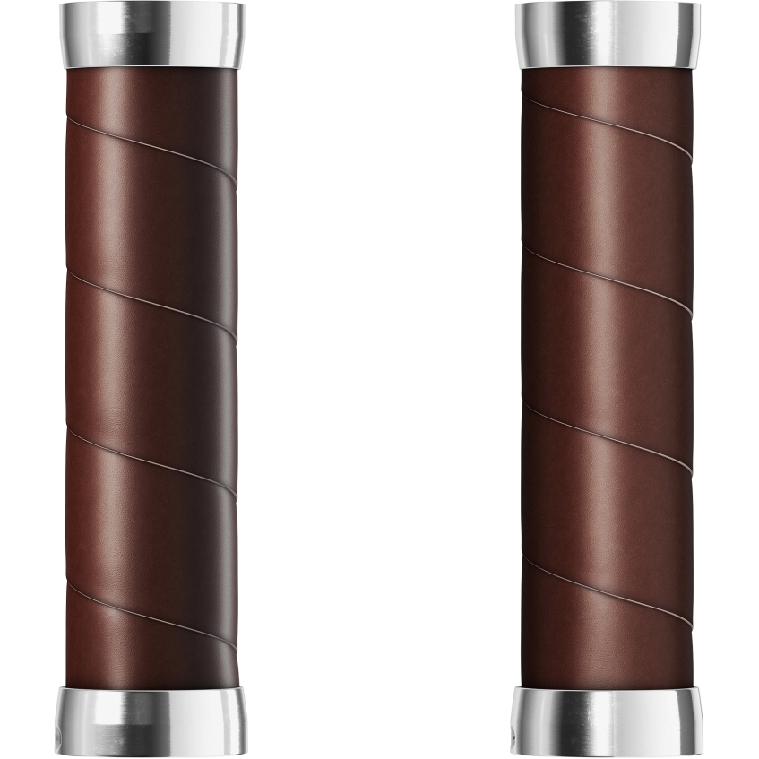 Brooks Slender Leather Grips 130/130 mm - black | BIKE24