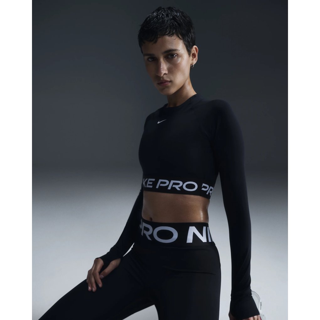 long sleeve crop top nike