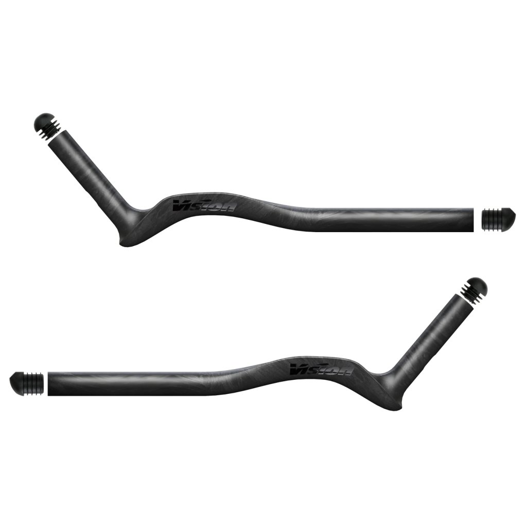 パーツ Vision Merton TFA JS-Bend Vision Metron TFA Carbon Extensions for Clip-On Aerobars