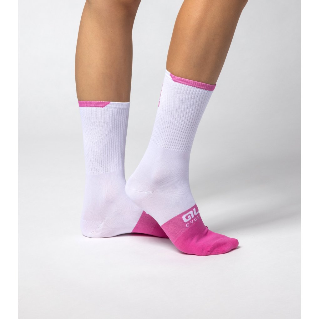 FINGERSCROSSED Chaussettes Vélo - Classic Souvenir - Bicycle - Blanc