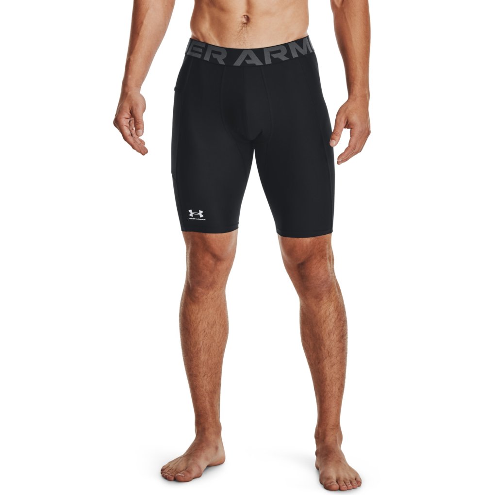 Under Armour HeatGear® Pocket Long Shorts Men Black/White
