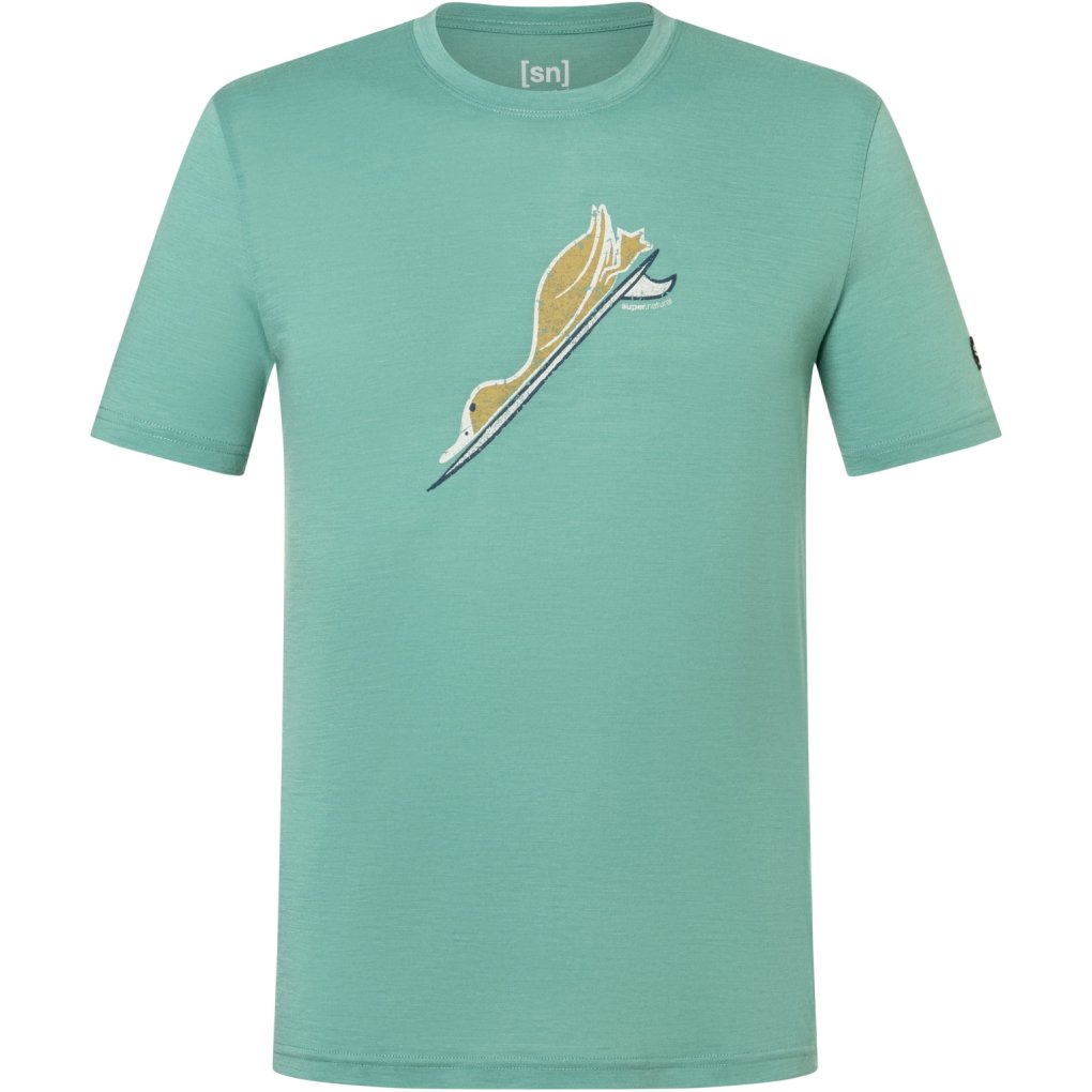 SUPER.NATURAL Duck Dive t-shirt voor heren - Blue Heaven/Various