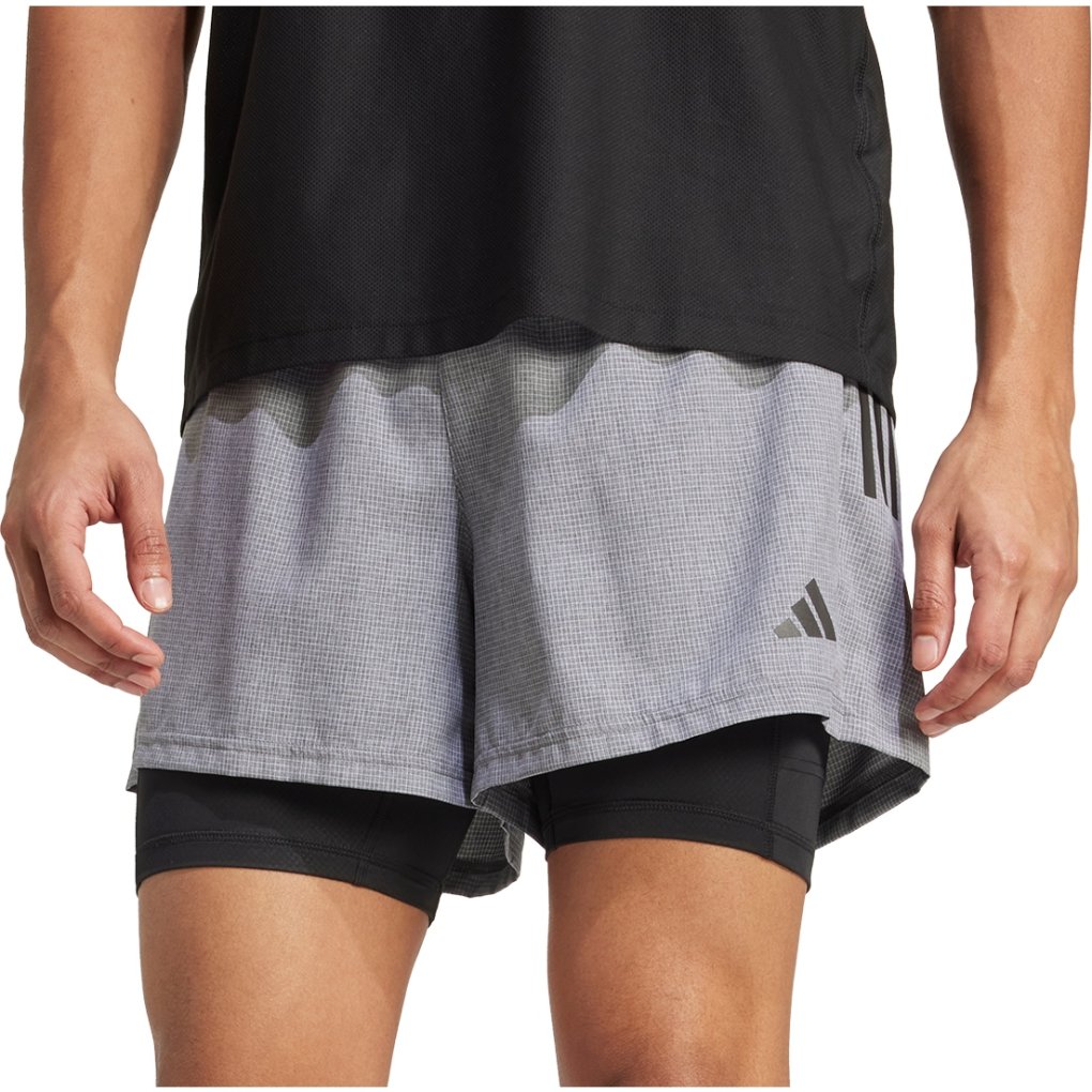 adidas Own the Run 2-in-1 Shorts Men grey six melange JW9700