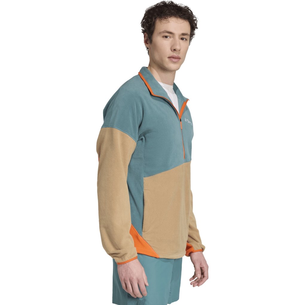 adidas TERREX Multi Climawarm Fleece Top Men - preloved teal