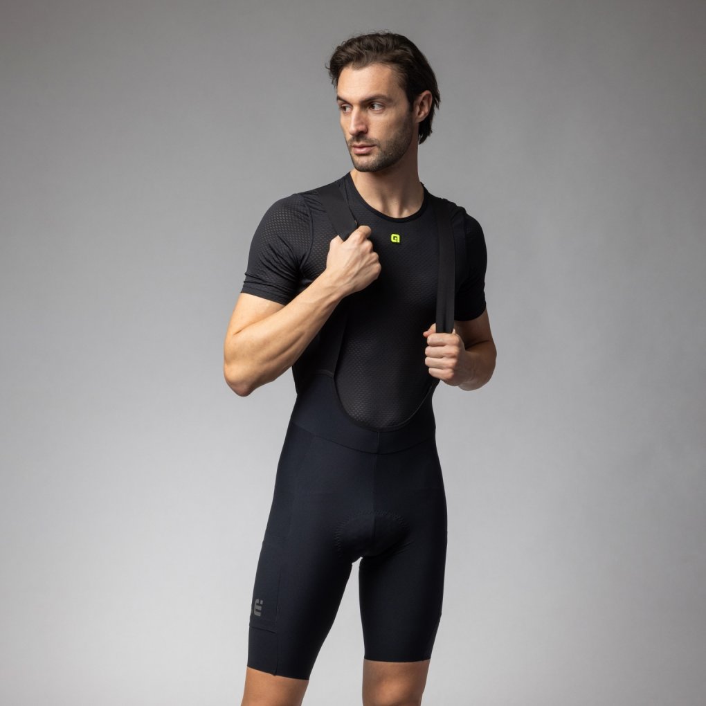 Alé Cuissard à Bretelles Long Homme - OFF ROAD GRAVEL Stones Cargo 2.0 - black