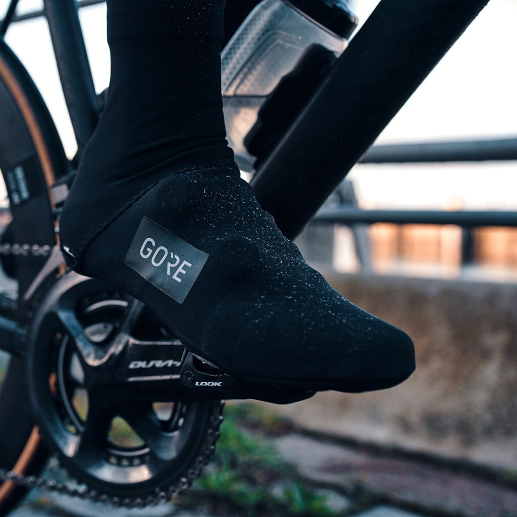 Surchaussures Thermiques Gore Bike Wear Noir/jaune Taille S (pointure 6,5-8,5) Neuves