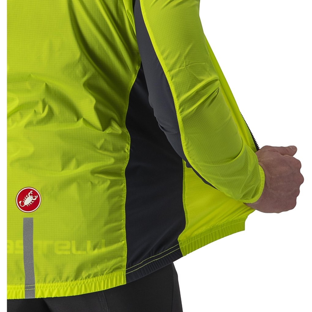Castelli Squadra Stretch Jacket Men - electric lime/dark grey 383