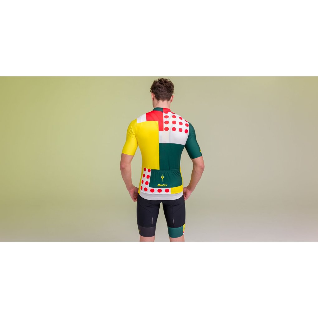 Maillot Cycliste Motobécane T.4 Tour De France - Santini, Taille L, Vintage