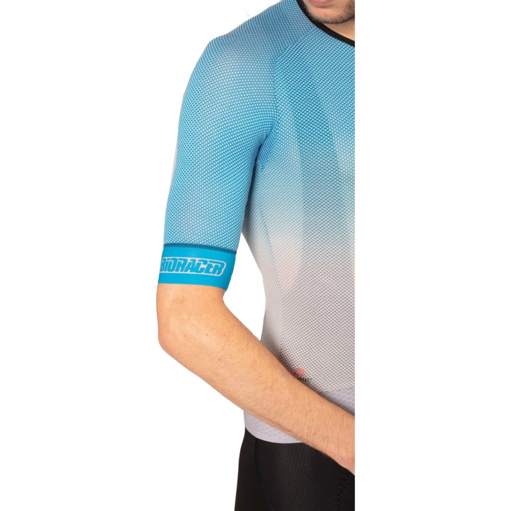 Bioracer Speedwear Cooling Jersey Men - grey/azure | BIKE24 Bioracer Speedwear Cooling Jersey Men - grey/azure | BIKE24