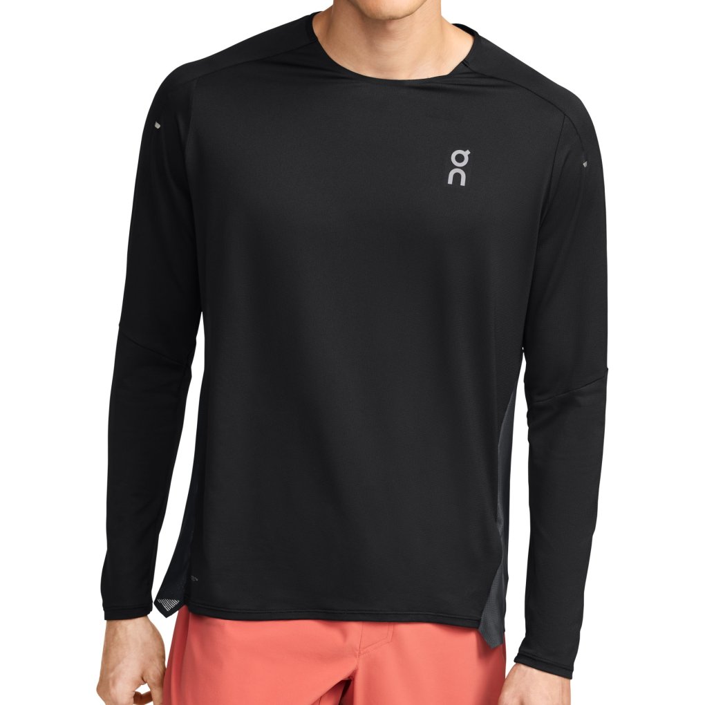 ON Performance Long-T ブラック S On Performance Long-T Running Shirt Men - Black | Eclipse