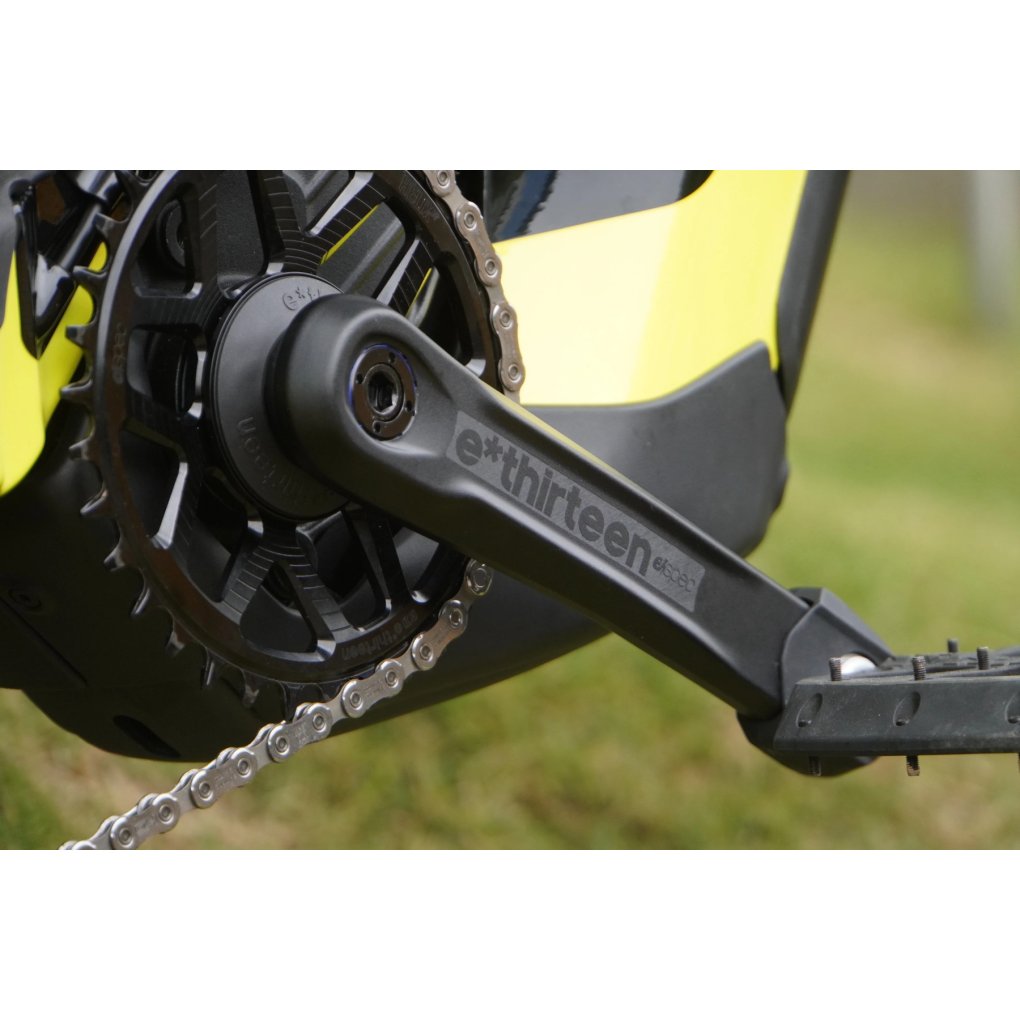 E*thirteen Helix Race Alloy E*spec Crank Arm Set - Fazua Ride 60 18mm Offset 155mm Self Extractor Blk