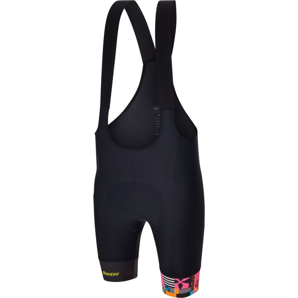 Santic Short De Cyclisme Femme 3/4 Rembourré Taille Haute - Cuissard Vélo Avec Poches