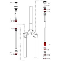 RockShox Eyelet Assembly - for Super Deluxe C1+ Rear Shock