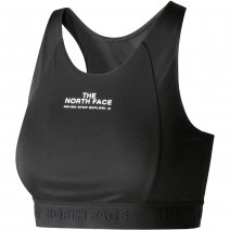 The North Face Women Dune Sky Strappy Logo Sports Wireless Bra Black Print  XS 🌸