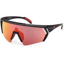 Adidas SP0072 Cmpt Aero Li Sunglasses - 67L Matte Red / Roviex Mirror