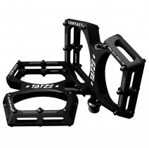 Tatze cc958586 mtb flat spd pedals two face titan aluminum black MTB