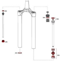 RockShox Service Kit for Pike Dual Position Air A1 - 00.4315