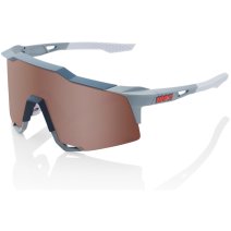 100% Hypercraft XS Glasses - HiPER Mirror Lens - Matte Stone Grey 