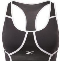 Reebok Lux Bold Skinny Strap Camo Print Women's Sports Bra - black