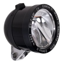 SON Edelux II LED Frontleuchte mit Koax-Abzweigdose - schwarz eloxiert